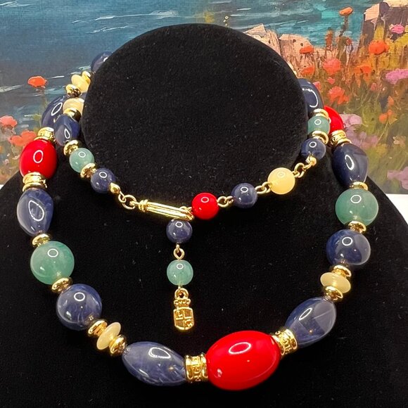 Liz Claiborne Multi-Color Acrylic Necklace - Picture 1 of 5